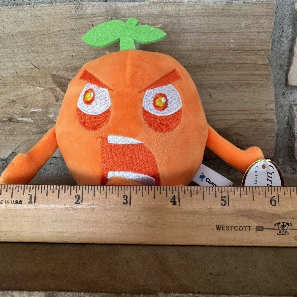 Qumulo Advertising Orange Plush Grumpquat Stuffed Animal